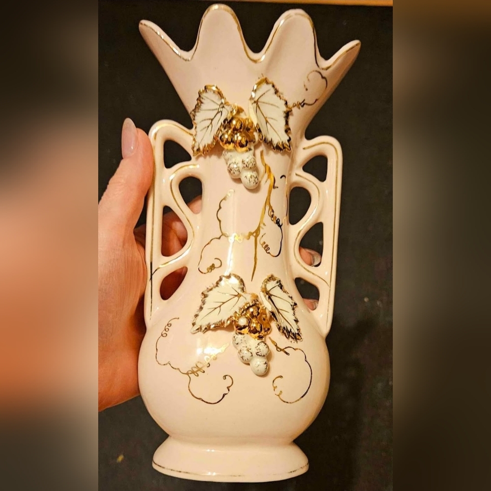 Vintage Japan Pink Decorative Vase 8x4x2.5"
